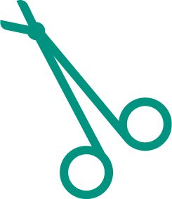 Surgical scissors icon