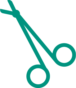 Surgical scissors icon